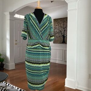 Cato Women Faux Wrap Dress